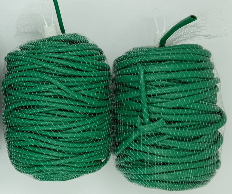 Green flexible PVC tube