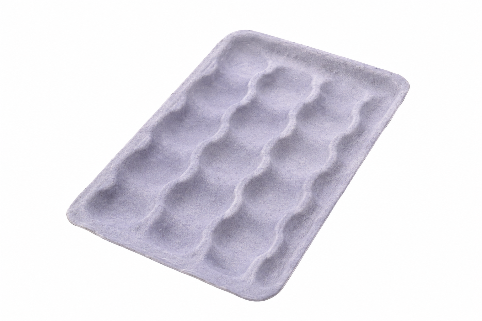 Molded pulp fruit tray