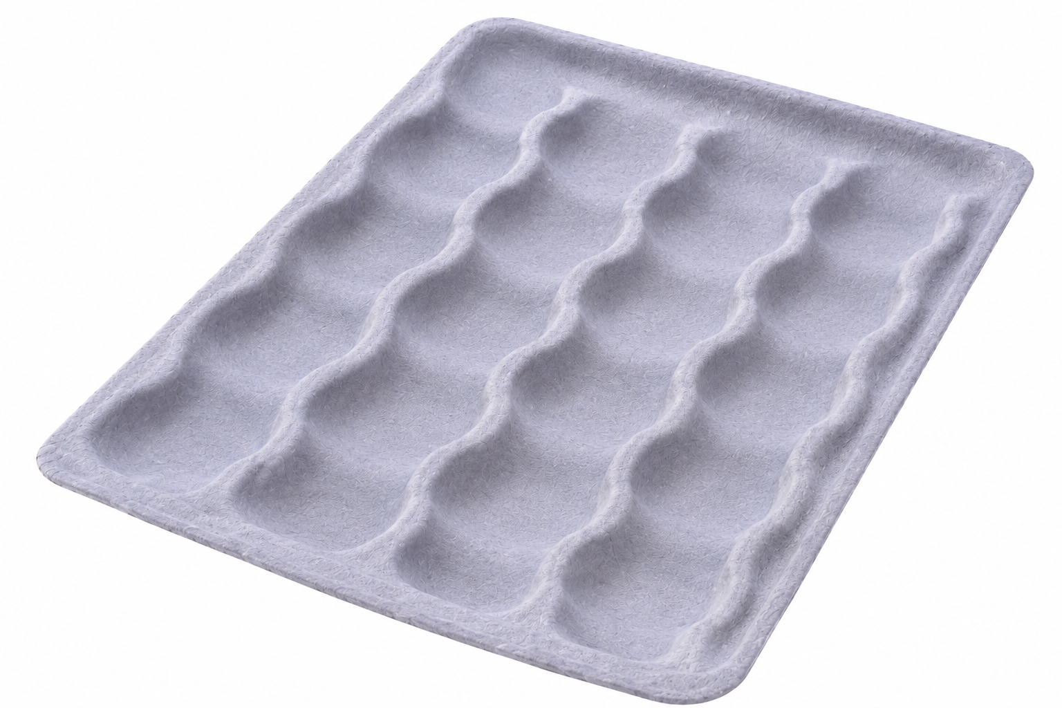 Molded pulp fruit tray